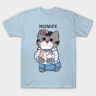 Midwife with Newborn Baby T-Shirt